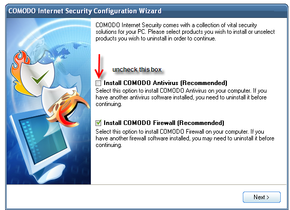 comodo_uncheck_install_antivirus